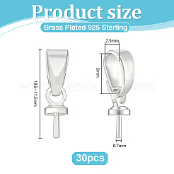 30Pcs Brass Cup Peg Bails&nbsp;KK-PH0014-73