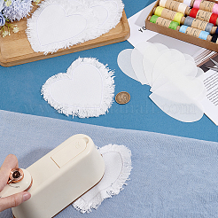 6Bags Polyester Blank Embroidery Sew on Cloth Patches&nbsp;PATC-PH0001-86B
