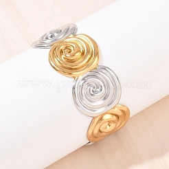 304 Stainless Steel Cuff Bangles for Women&nbsp;BJEW-G757-09GP