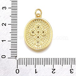 Rack Plating Brass Micro Pave Cubic Zirconia Pendants&nbsp;LS-KK-K401-89G