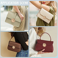 6Pcs Flat Round Alloy Bag Tuck Lock Clasps&nbsp;FIND-CP0003-23G