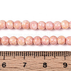 Baking Paint Glass Beads Strands&nbsp;DGLA-N016-4mm-M