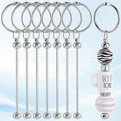 10Pcs Iron Bar Beadable Keychain Clasps&nbsp;AJEW-SC0003-89P