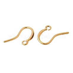 304 Stainless Steel Rhinestone Earring Hooks&nbsp;STAS-B128-42G
