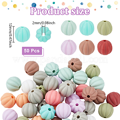 50Pcs Food Grade Silicone Focal Beads&nbsp;SIL-NB0001-52A