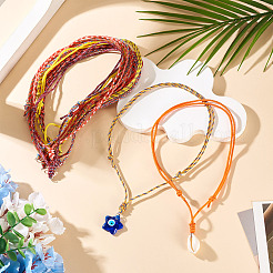 12Pcs 12 Colors Polyester & Spandex Cord Necklace Making&nbsp;AJEW-TAC00070