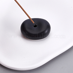 1Pc Oval Ceramic Incense Burner Holder&nbsp;AJEW-ME0003-93A