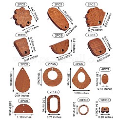 DIY Geometry Drop Earring Making Kits&nbsp;DIY-SZ0008-13