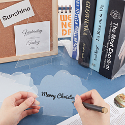 6Pcs Christmas Tree & Star & Cloud Acrylic Board&nbsp;TACR-GA0001-03