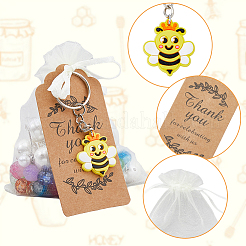 Bees Theme Keychain Favors Set&nbsp;DIY-FH0005-33