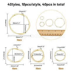 40Pcs 4 Styles Alloy Linking Rings&nbsp;FIND-CA0008-97