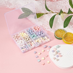 333Pcs 12 Style Spray Painted Acrylic Beads&nbsp;MACR-YW0001-52