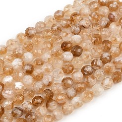 Heated Natural Citrine Beads Strands&nbsp;G-D359-A01-8mm