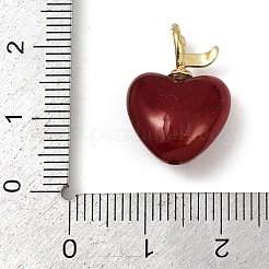 Brass Enamel Pendants&nbsp;KK-R224-12B-G