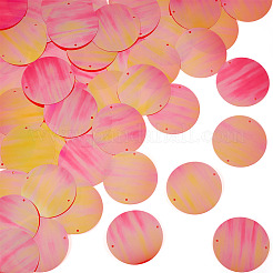 150Pcs Rainbow Iridescent PVC Paillette/Sequin Links&nbsp;FIND-TA0008-10D