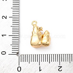 Brass Rhinestone Crystal Pendants&nbsp;KK-E793-07G