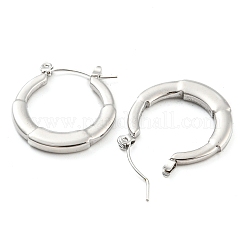 Non-Tarnish Ring 304 Stainless Steel Hoop Earrings for Women&nbsp;EJEW-C067-10P