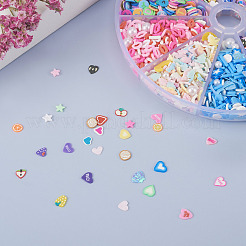 70G 10 Styles Handmade Polymer Clay Cabochons&nbsp;CLAY-TA0001-18