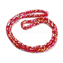 AB Color Plated Glass Beads Strands&nbsp;EGLA-P051-06B-B06