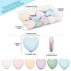 18Pcs 6 Colors Wood Beads&nbsp;WOOD-FS0001-44