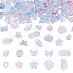 125G Gradient Color Transparent Glass Beads&nbsp;GLAA-TA0003-58A