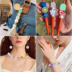 25Pcs 25 Styles Food Grade Eco-Friendly Silicone Focal Beads&nbsp;SIL-YW0001-58