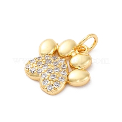 Brass Micro Pave Cubic Zirconia Charms&nbsp;KK-S510-15G
