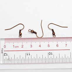 Earring Jewelry Findings Red Copper Iron Earring Hooks&nbsp;X-E135-NFR