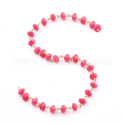 Handmade Opaque Acrylic Link Chains&nbsp;AJEW-JB00903