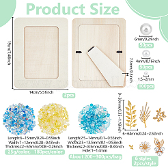 DIY Wooden Photo Frame Stands Material Kits&nbsp;DIY-PH0034-35