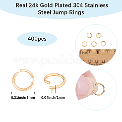 400Pcs 304 Stainless Steel Jump Rings&nbsp;STAS-BBC0009-53