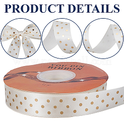 Gold Stamping Polka Dot Polyester Printed Ribbon&nbsp;OCOR-CY0003-70