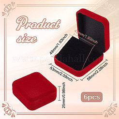 Flocking Plastic Badge Storage Box&nbsp;CON-WH0105-04C