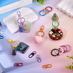 10Pcs Zinc Alloy Baking Paint Swivel Snap Hooks Clasps&nbsp;FIND-TADJ0001-27G
