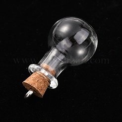 Glass Bottle Pendants&nbsp;GLAA-H105-11