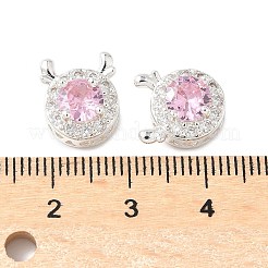Brass Micro Pave Cubic Zirconia Beads&nbsp;KK-G531-01S-05