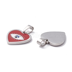 304 Stainless Steel Enamel Pendants&nbsp;STAS-A056-13P
