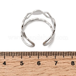 304 Stainless Steel Ring Components&nbsp;RJEW-P188-01C-P