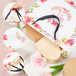 1Pc Flower Printed Paper Bags&nbsp;ABAG-SP0001-14B