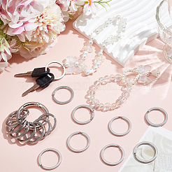 20Pcs 304 Stainless Steel Split Key Rings with 1Pc Alloy Spring Gate Rings&nbsp;FIND-SC0010-29