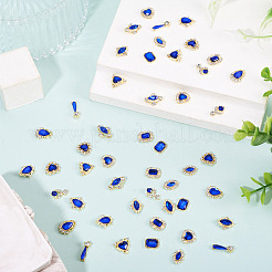 48Pcs 12 Styles Alloy Rhinestone Cabochons&nbsp;MRMJ-TA0001-45C