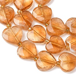 Heated Natural Citrine Beads Strands&nbsp;G-L654-M04-01