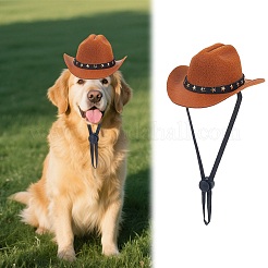 Felt Pet Cowboy Hat&nbsp;AJEW-WH20070-131C