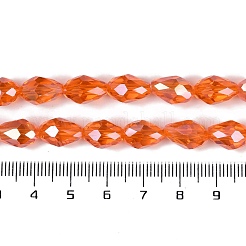 Transparent Electroplate Glass Beads Strands&nbsp;LS-EGLA-N013-T6mm-B09