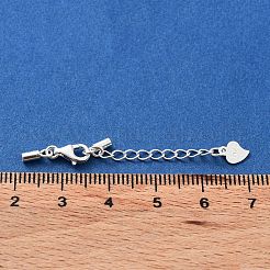925 Sterling Silver Curb Chain Extender&nbsp;STER-G039-03B-S