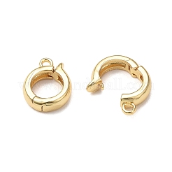 Rack Plating Brass Fold Over Clasps&nbsp;KK-E080-03G