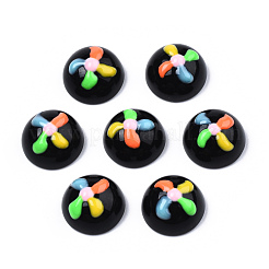 Opaque Resin Enamel Cabochons&nbsp;CRES-N031-010