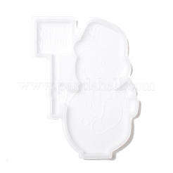 Christmas Theme DIY Snowman Display Silhouette Silicone Statue Molds&nbsp;LS-DIY-F114-04