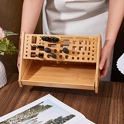 Wooden Multi-functional Screwdriver Storage Rack&nbsp;AJEW-WH0752-066