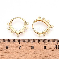Brass Hoop Earring Finding&nbsp;KK-N261-66G